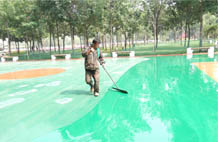 亞強(qiáng)體育施工案例:硅pu籃球場,